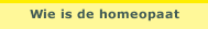 Wie is de homeopaat